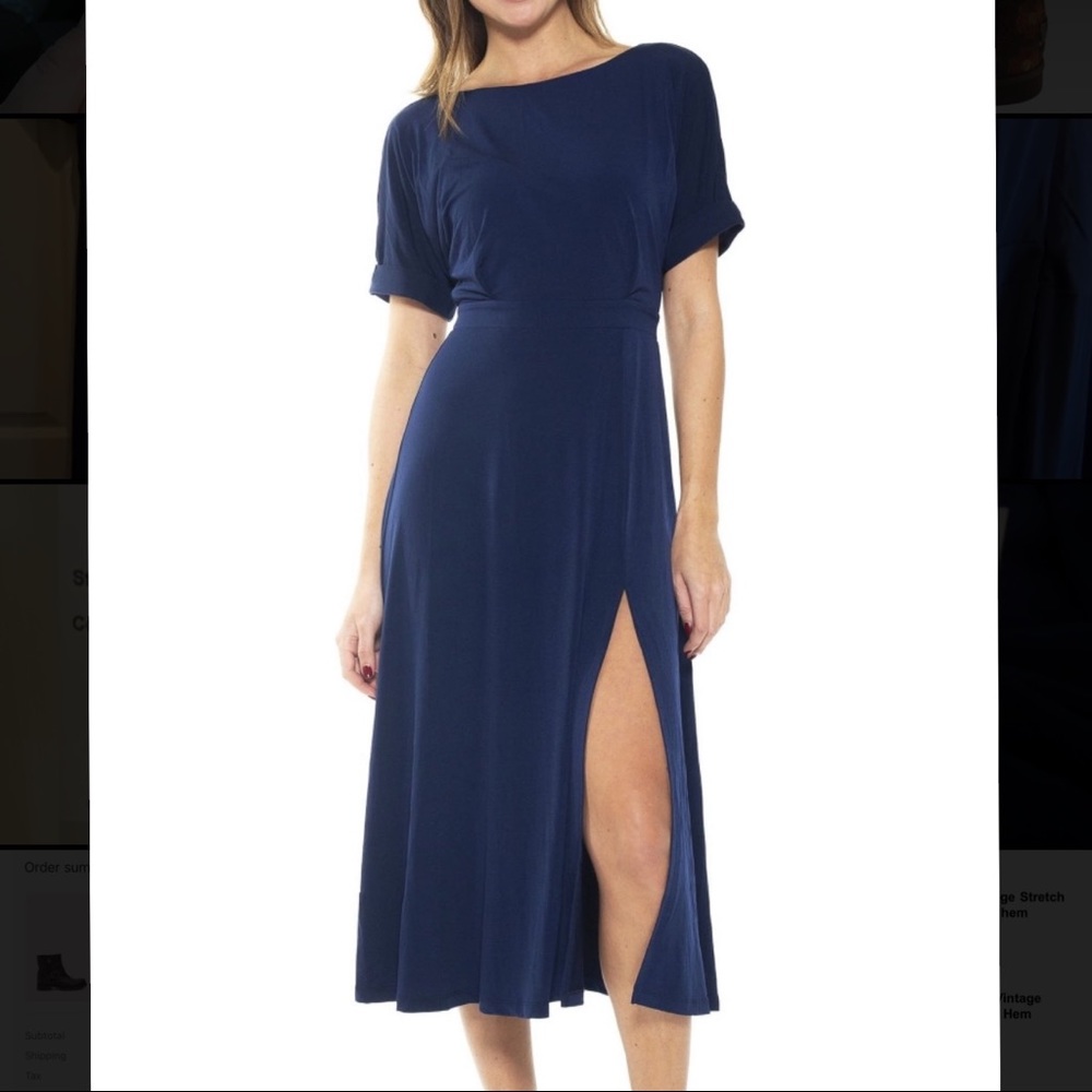 Alexia Admor Lana Draped Bodice Dress